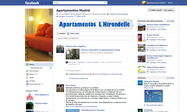  Facebook Apartamentos Madrid